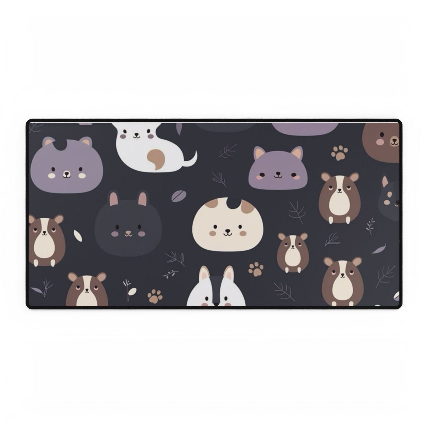 🐾 Cute Animal Print Keyboard Desk Mat – Soft, Stylish & Perfect for Every Workspace!